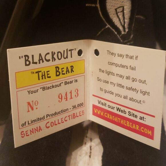 Vintage Blackout the Y2K Bear - Picture 7 of 7